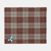 Scott Cunningham Burgundy Dancers Tartan Kariert Fleecedecke (Vorderseite (Horizontal))