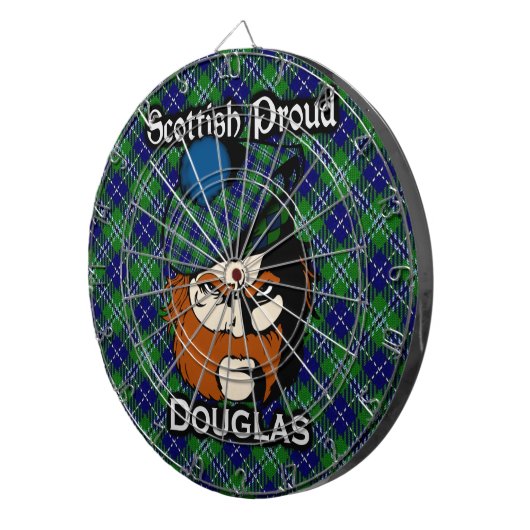 Scott Douglas Tartan Dartboard Dartscheibe (Vorderseite rechts)