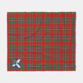 Scott Drummond Modern Tartan Kariert Fleecedecke (Vorderseite (Horizontal))
