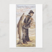 Scott Emulsion Cod Leber Öl Postkarte (Vorderseite)