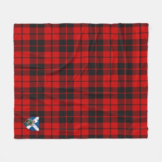 Scott Ettrick District Tartan Kariert Fleecedecke (Vorderseite (Horizontal))