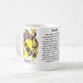 Scott-Familien-Wappen eine Tasse (Vorderseite Links)