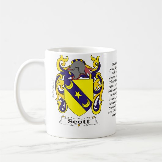 Scott-Familien-Wappen eine Tasse (Links)