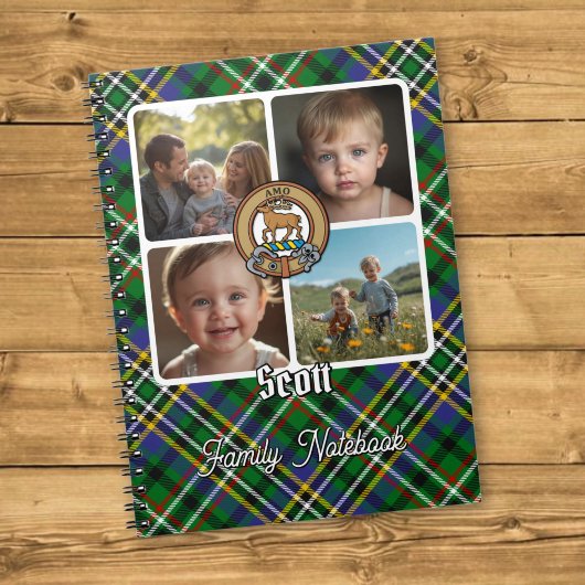 Scott Familienfoto-Collage Notizblock