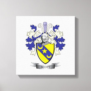 Scott Familienwappen Coat of Arms Leinwanddruck