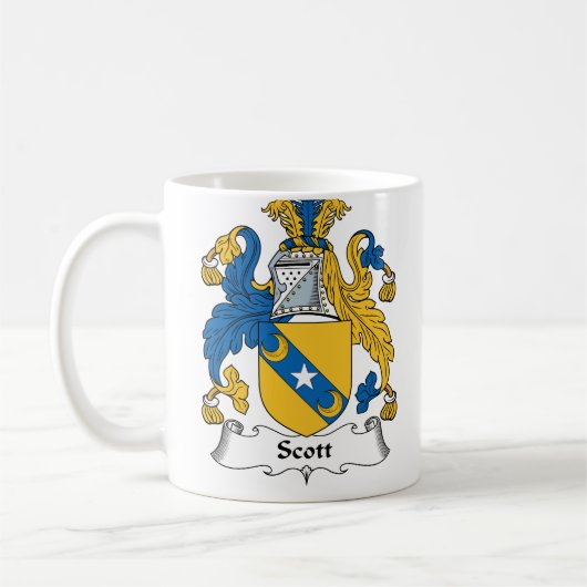 Scott-Familienwappen Kaffeetasse (Links)