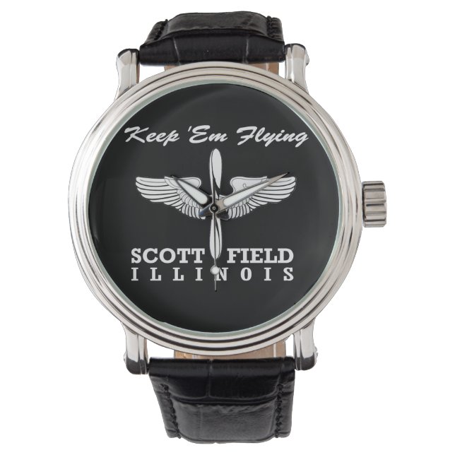 Scott Field (Air Force Base), Belleville, IL Armbanduhr (Vorderseite)