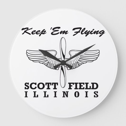 Scott Field (Air Force Base), Belleville, IL Große Wanduhr (Vorderseite)