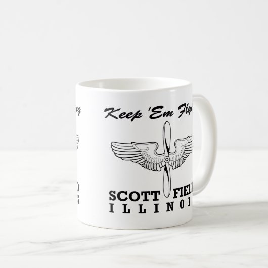 Scott Field (Air Force Base), Belleville, IL Kaffeetasse (VorderseiteRechts)
