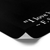 Scott Fitzgerald "Liebe/Beginning" Canvas Print Poster (Ecke)