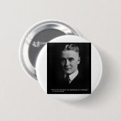 Scott Fitzgerald "Liebe/Beginning" Zitatgeschenke  Button (Vorne & Hinten)