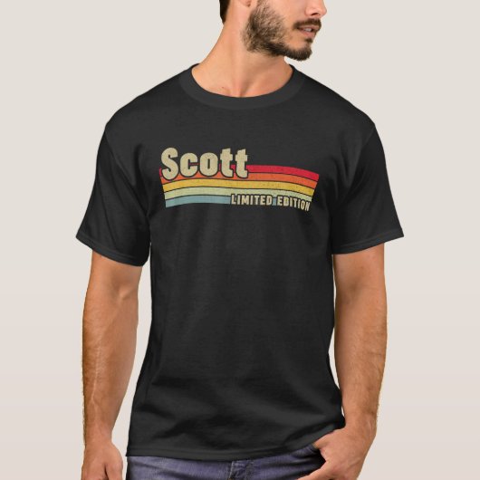 Scott Gift Name Personalisiert Birthday Funny Chri T-Shirt (Vorderseite)