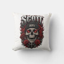 Scott Gothic Schädel personalisierter Namensentwur