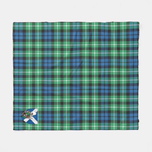 Scott Graham of Montrose Ancient Tartan Kariert Fleecedecke (Vorderseite (Horizontal))