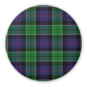 Scott Grandeur Clan Leslie Jagd Tartan Keramikknauf (Vorderseite)