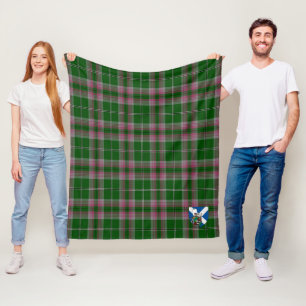 Scott Gray Hunting Tartan Kariert Fleecedecke