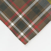 Scott Green Weathered Clan Abzeichen Tartan Karier Fleecedecke (Ecke)