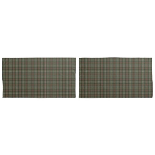 Scott Green Weathered Original Scottish Tartan Kissenbezug (Vorderseite-Set)