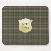 Scott Green Weathered Original Scottish Tartan Mousepad (Vorne)