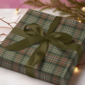 Scott Green Weathered Scottish Tartan Geschenkpapier