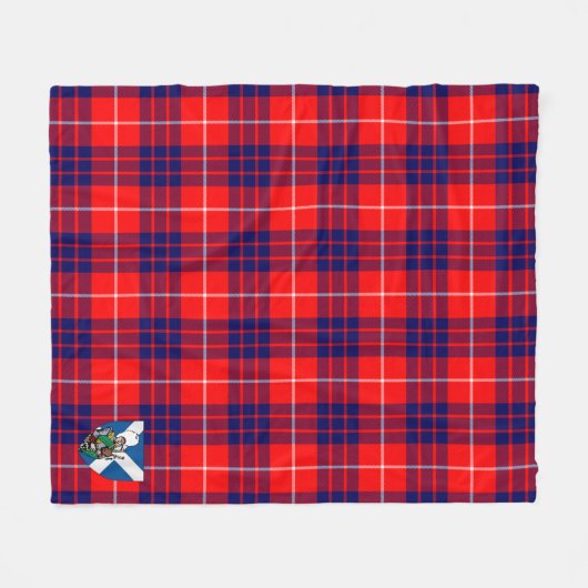 Scott Hamilton Modern Tartan Kariert Fleecedecke (Vorderseite (Horizontal))