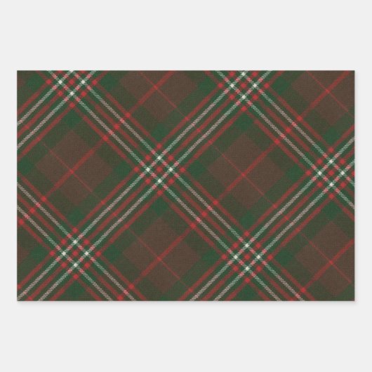 Scott Hunting Modern Scottish Tartan Geschenkpapier Set (Vorderseite 3)