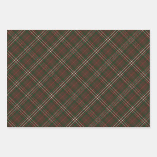 Scott Hunting Modern Scottish Tartan Geschenkpapier Set (Vorderseite)