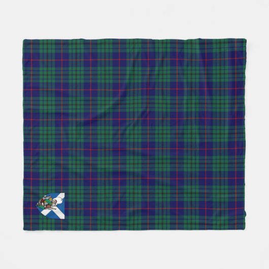 Scott Hutton Tartan Kariert Fleecedecke (Vorderseite (Horizontal))