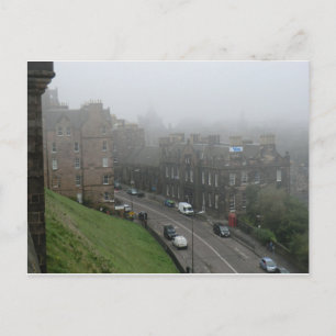 Scott Independence Yes Banner in Edinburgh Postkarte