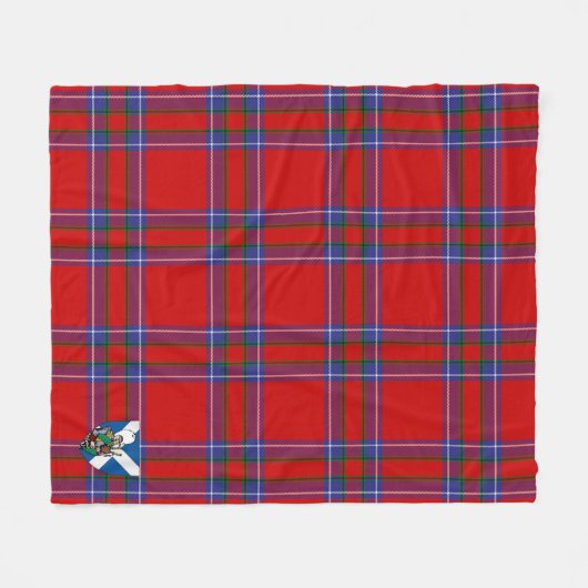 Scott Inverness District Tartan Kariert Fleecedecke (Vorderseite (Horizontal))