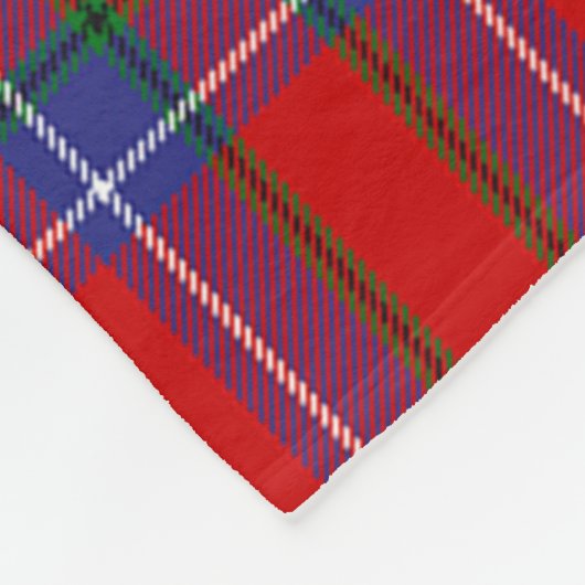 Scott Inverness District Tartan Kariert Fleecedecke (Ecke)