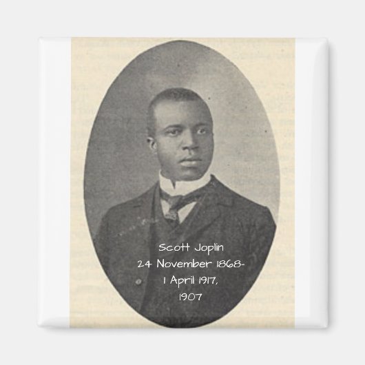 Scott Joplin 1907 Magnet (Vorne)