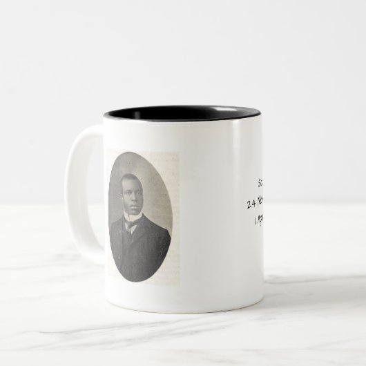 Scott Joplin 1907 Zweifarbige Tasse (Vorderseite Links)