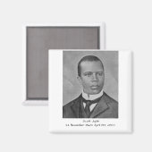Scott Joplin c1900 Magnet (Vorderseite/Rückseite)