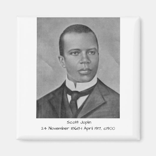 Scott Joplin c1900 Magnet (Vorne)