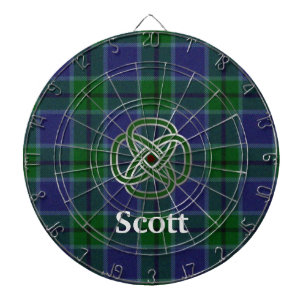 Scott Kariert mit Celtic Knot Dart Board Dartscheibe