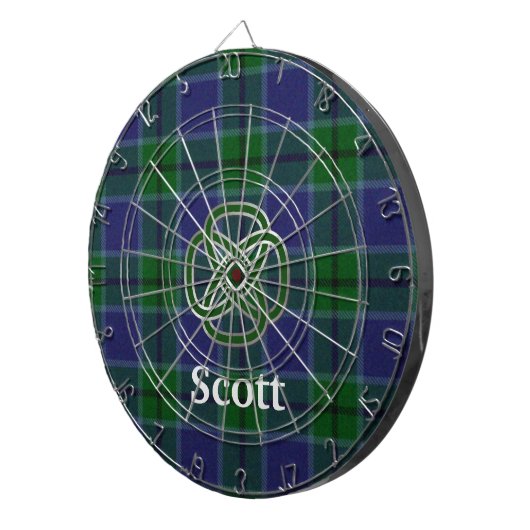 Scott Kariert mit Celtic Knot Dart Board Dartscheibe (Vorderseite rechts)