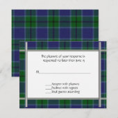 Scott Kariert Wedding RSVP Card Karte (Vorne/Hinten)