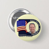 Scott Keller für Präsidenten 2012 Button (Vorne & Hinten)