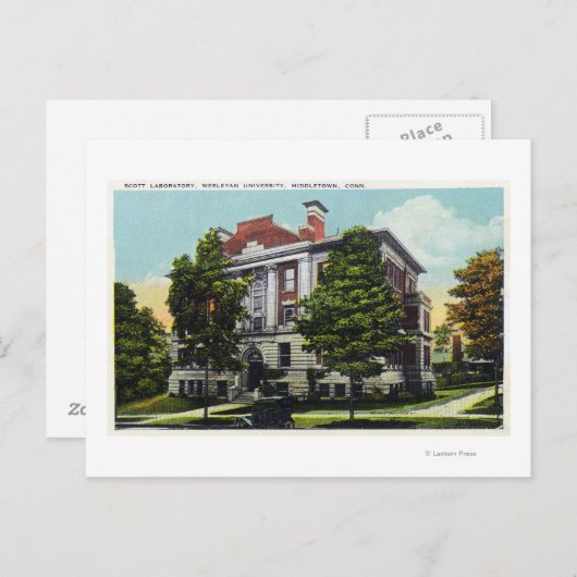 Scott Laboratory of Wesleyan University Postkarte (Vorne/Hinten)