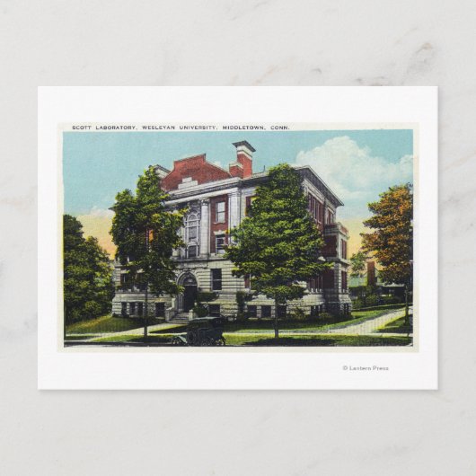 Scott Laboratory of Wesleyan University Postkarte (Vorderseite)