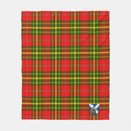 Scott Leask Tartan Kariert Fleecedecke (Vorderseite)