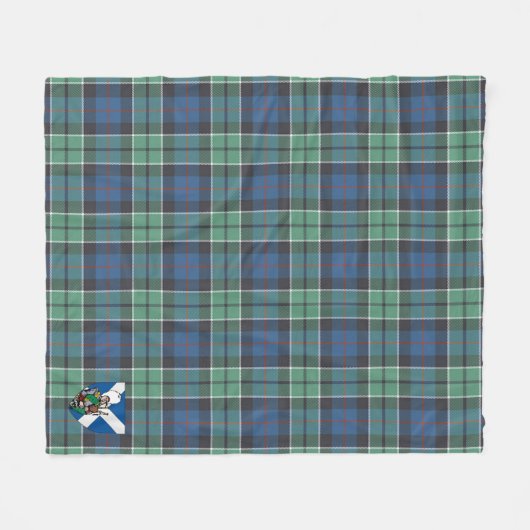 Scott Leslie Junting Ancient Tartan Kariert Fleecedecke (Vorderseite (Horizontal))