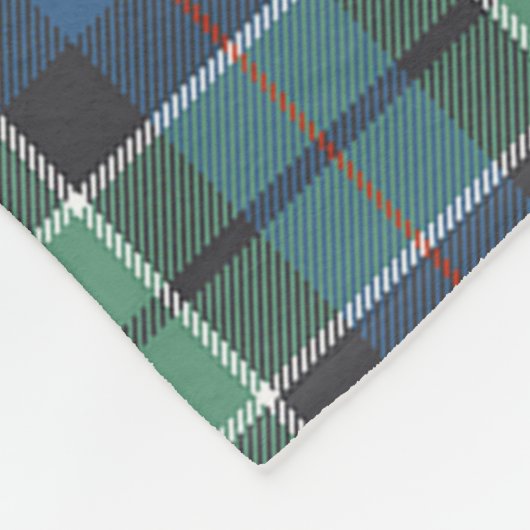 Scott Leslie Junting Ancient Tartan Kariert Fleecedecke (Ecke)
