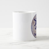 Scott Lion Navy Blue Celtic Knot Jumbo-Tasse (Vorderseite)