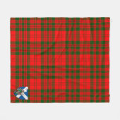 Scott Livingstone Modern Tartan Kariert Fleecedecke (Vorderseite (Horizontal))