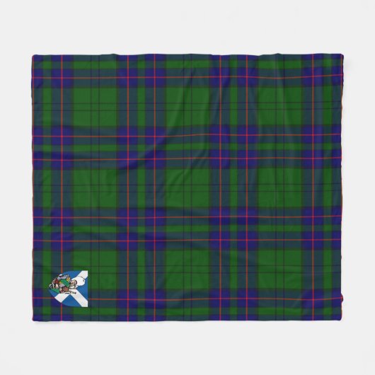 Scott Lockhart Modern Tartan Kariert Fleecedecke (Vorderseite (Horizontal))