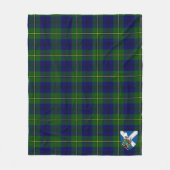 Scott Marjoribanks Modernes Tartan Kariert Fleecedecke (Vorderseite)