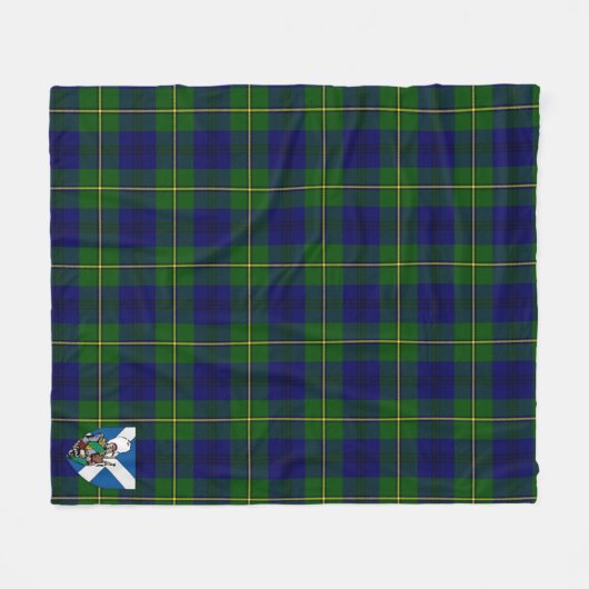 Scott Marjoribanks Modernes Tartan Kariert Fleecedecke (Vorderseite (Horizontal))