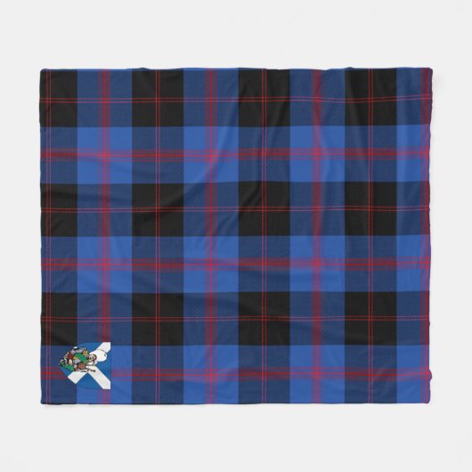 Scott Maule Modem Tartan Kariert Fleecedecke (Vorderseite (Horizontal))